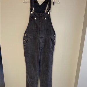 We The Free Black Denim Jumpsuit